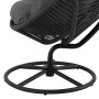 Крісло-кокон садове обертове Di Volio Vico анатомічна подушка, чорний