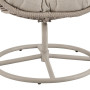 Крісло-кокон садове обертове Di Volio Orta висока спинка, бежевий