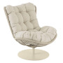 Крісло-кокон садове обертове Di Volio Salo екстра-м'яка подушка 20см, бежевий