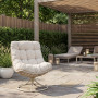 Крісло-кокон садове обертове Di Volio Melia компактне для балкона бежевий