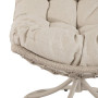 Крісло-кокон садове обертове Di Volio Melia компактне для балкона бежевий