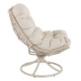Крісло-кокон садове обертове Di Volio Melia компактне для балкона бежевий