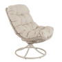 Крісло-кокон садове обертове Di Volio Melia компактне для балкона бежевий