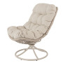 Крісло-кокон садове обертове Di Volio Melia компактне для балкона бежевий