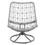 Крісло-кокон садове обертове Di Volio Melia компактне для балкона сірий