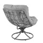 Крісло-кокон садове обертове Di Volio Melia компактне для балкона сірий