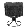 Крісло-кокон садове обертове Di Volio Melia компактне для балкона чорний