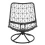 Крісло-кокон садове обертове Di Volio Melia компактне для балкона чорний