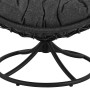 Крісло-кокон садове обертове Di Volio Melia компактне для балкона чорний
