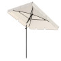 Парасоля садова Di Volio Ankona кремова 200х125см з нахилом та чохлом