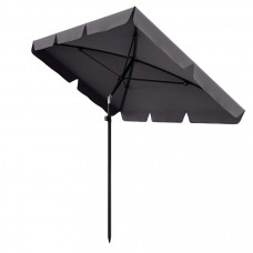 Парасоля садова Di Volio Ankona графітова 200х125см з нахилом та чохлом