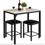 Комплект меблів Costway Venni барний стіл з табуретом 2 шт