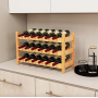 Винна стійка Costway Wenko настільна на 18 пляшок