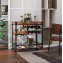 Барний візок Costway Mexico із кількома ярусами в стилі в стилі Loft
