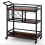 Стелаж Costway Carrito - кухонний візок з баром в стилі Loft