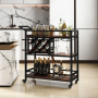 Стелаж Costway Carrito - кухонний візок з баром в стилі Loft