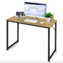 Письмовий стіл Costway Homart із сталевим каркасом натуральний