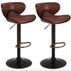 Барний стілець Costway Dan зі спинкою в стилі Loft