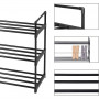 Полиця для взуття Leobert Neo Clean New підлогова на 3 яруси, чорний #LSA303B02