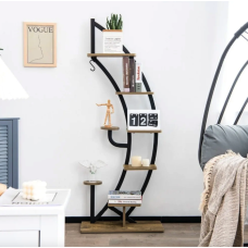 Стелаж для квітів Costway Ruta у формі півмісяця коричневий