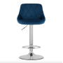 Барний стілець Leobert Kast з спинкою 2 штуки темно-синій