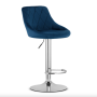 Барний стілець Leobert Kast з спинкою 2 штуки темно-синій