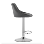 Барний стілець Leobert Kast з спинкою 2 штуки сірий