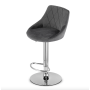 Барний стілець Leobert Kast з спинкою 2 штуки сірий