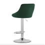 Барний стілець Leobert Kast з спинкою 2 штуки зелений