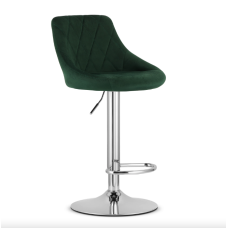 Барний стілець Leobert Kast з спинкою 2 штуки зелений