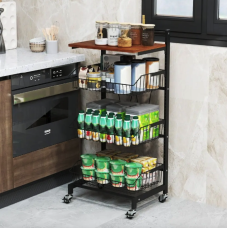 Стелаж Costway Vroda мобільний в стилі Loft