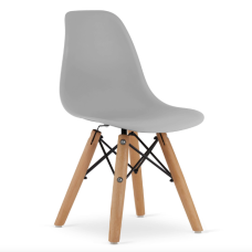 Детский стульчик Leobert Zubi со спинкой серый