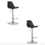 Барный стул Leobert Hoga со спинкой 2 штуки черный