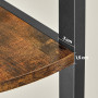 Стелаж кутовий Leobert Bergamo на 5 полиць у стилі Loft #LLS803B01