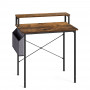 Комп'ютерний стіл Leobert NanoDesk з поличкою для монітора, коричневий #LWD080B01V1