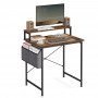 Комп'ютерний стіл Leobert NanoDesk з поличкою для монітора, коричневий #LWD080B01V1