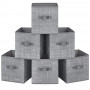 Набір складаних органайзерів для зберігання Leobert CubeFit (6 шт), сірий #ROB026G26V1