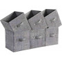 Набір складаних органайзерів для зберігання Leobert CubeFit (6 шт), сірий #ROB026G26V1