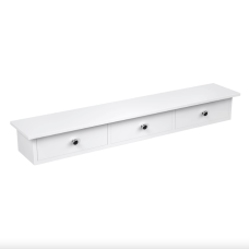 Полиця настінна Leobert Corner три шухляди білий #LWS085W01