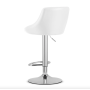 Барный стул Leobert Kast со спинкой 2 штуки белый