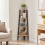 Стелаж кутовий Leobert Timber на 4 полиці у стилі Loft #LLS034B11