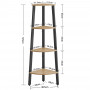 Стелаж кутовий Leobert Timber на 4 полиці у стилі Loft #LLS034B11
