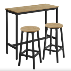 Барний стіл та 2 барні стільці Leobert Kidol в стилі Loft #LBT219B11