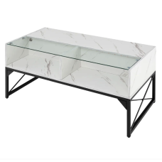 Журнальний стіл Costway Moderne з підсвіткою мармуровий