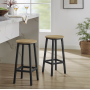 Барний стілець Leobert Halmar 2 штуки в стилі Loft натуральний #LBC032B11