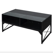 Журнальний стіл Costway Moderne з підсвіткою чорний