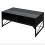 Журнальний стіл Costway Moderne з підсвіткою чорний