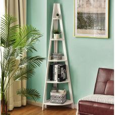 Етажерка Costway Solo кутова білий