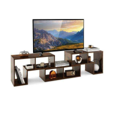 Тумба під телевізор Costway Kotek з полицями коричневий #HV10438CF