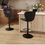 Барний стілець Costway Dantes зі спинкою в стилі Loft